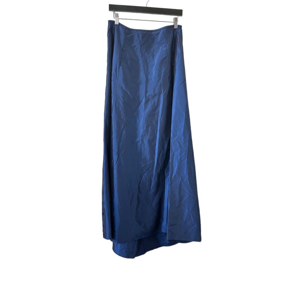 Scott McClintock Pleated Millennium 2000 Maxi Skirt Womens Blue Size 10